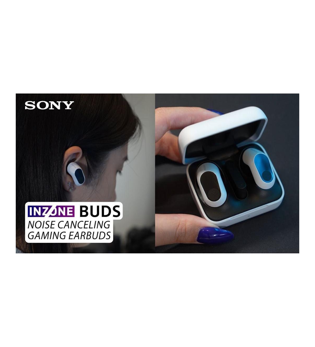 Sony WFG700N/W Inzone Buds Truly Wireless Noise Canceling Gaming Earbuds Bundle