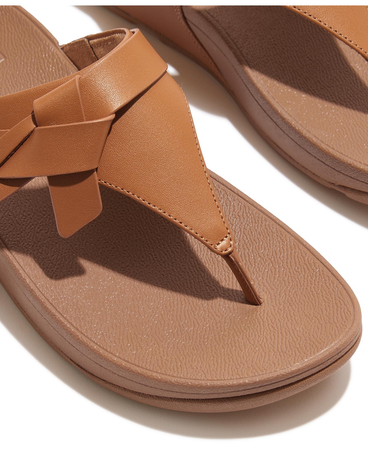 FitFlop Women's Lulu Folded Knot Leather Toe-Post Sandals
