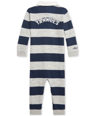 Baby New York Yankees Striped Cotton Coverall