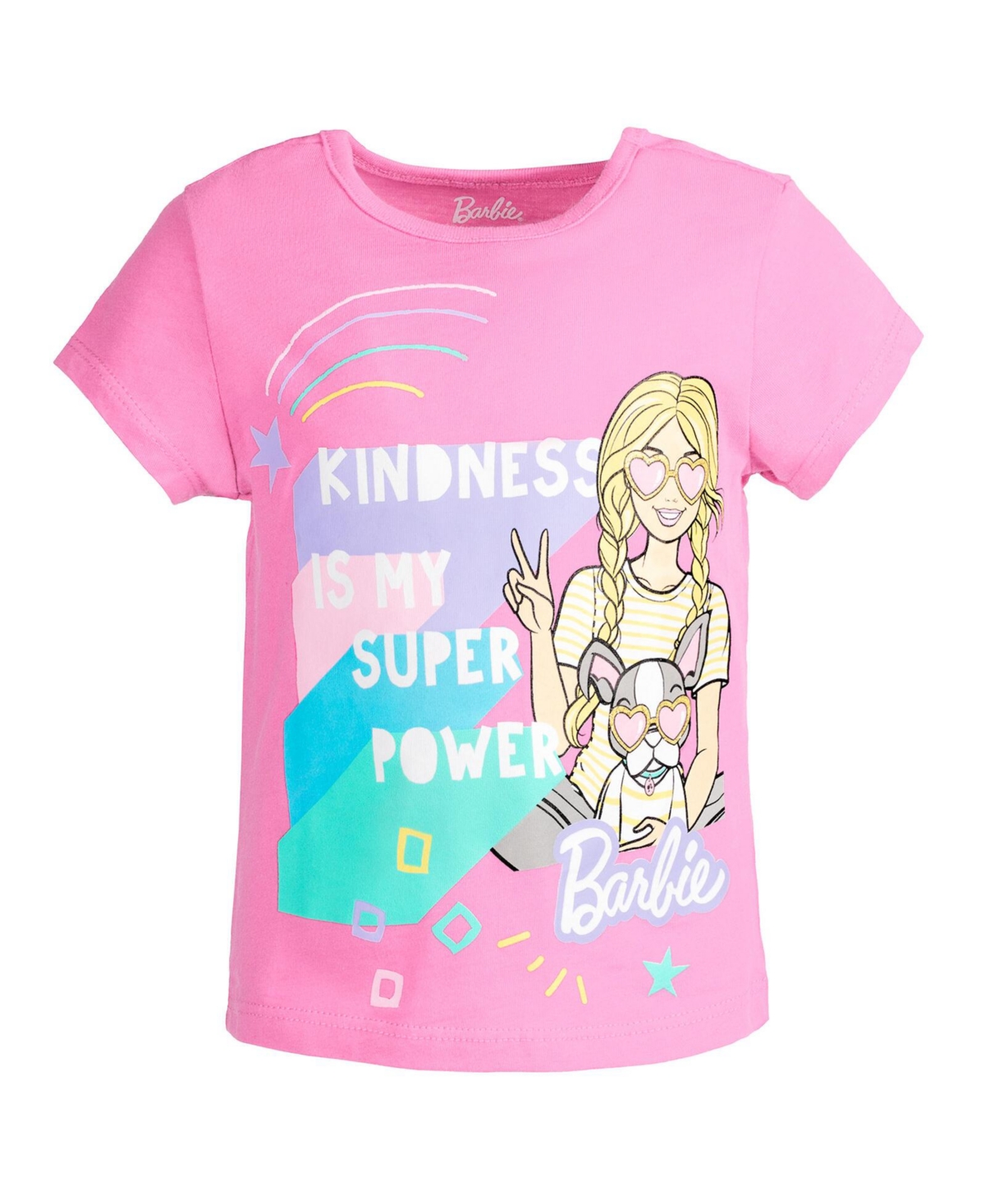 Barbie Little Girls 2 Pack T-Shirts -/ pink