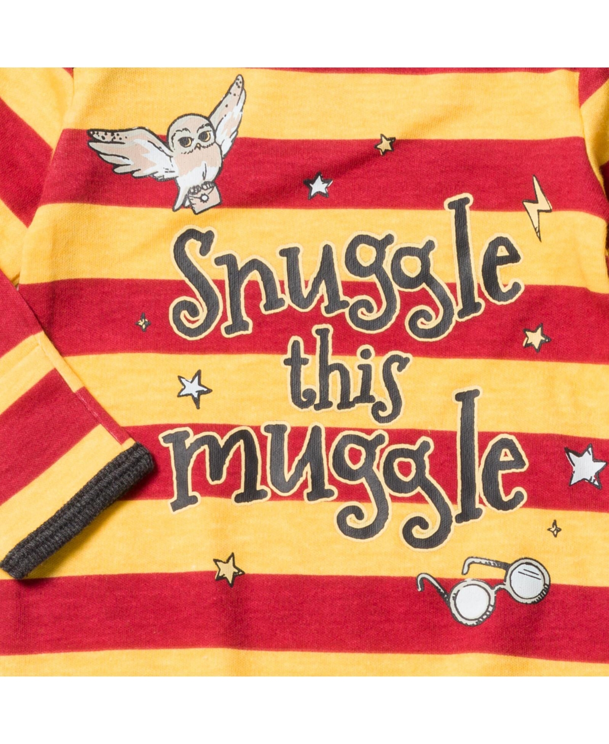 Harry Potter Baby Boys Hedwig Owl Baby Long Sleeve Swaddle Sleeper Gowns -/ gray