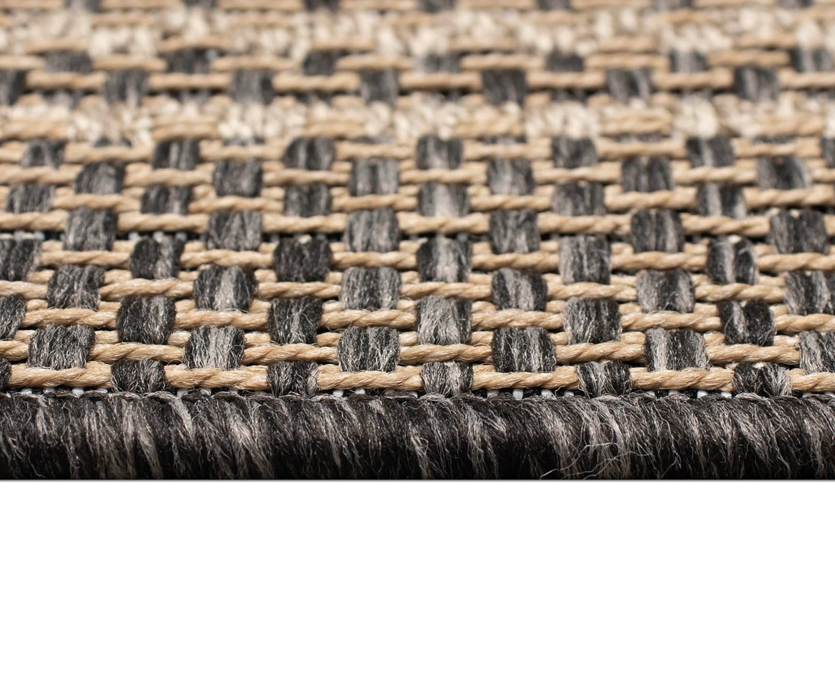 Liora Manne Monaco Multi Border 7'10"x7'10" Square Area Rug In Black