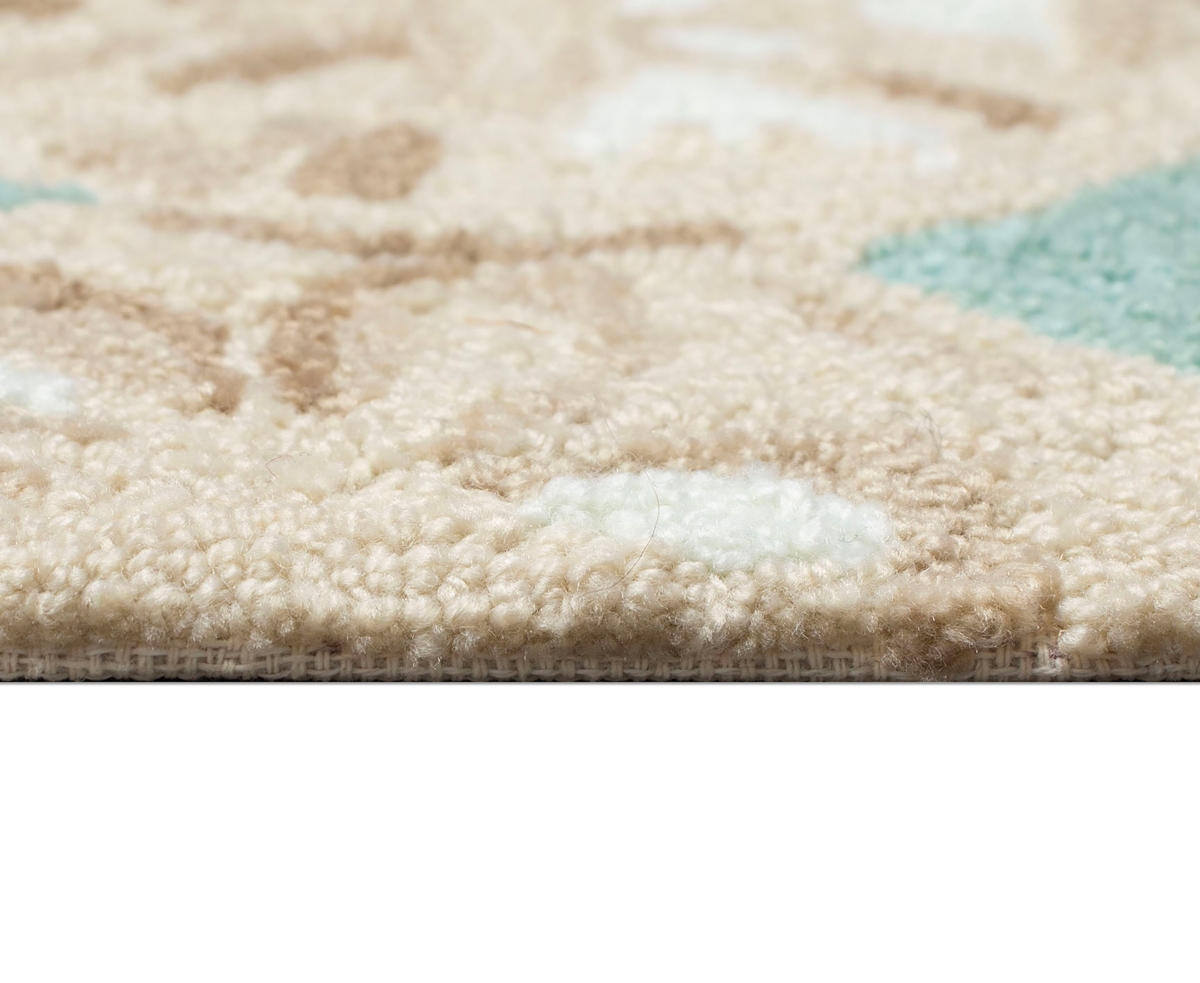 Liora Manne Capri Sea Biscuit 2'x5' Area Rug In Aqua