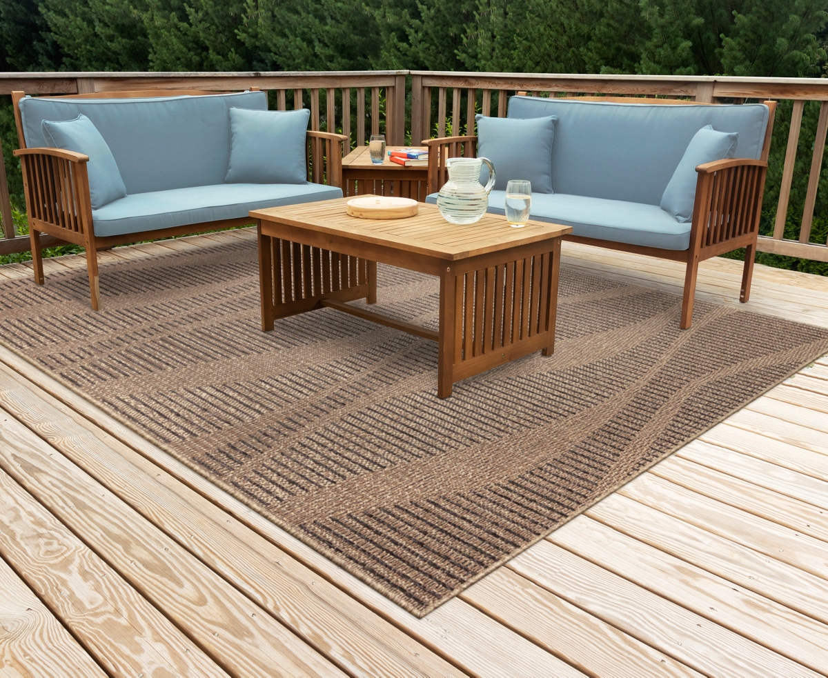 Liora Manne Monaco Wave 3'3"x4'11" Area Rug In Taupe
