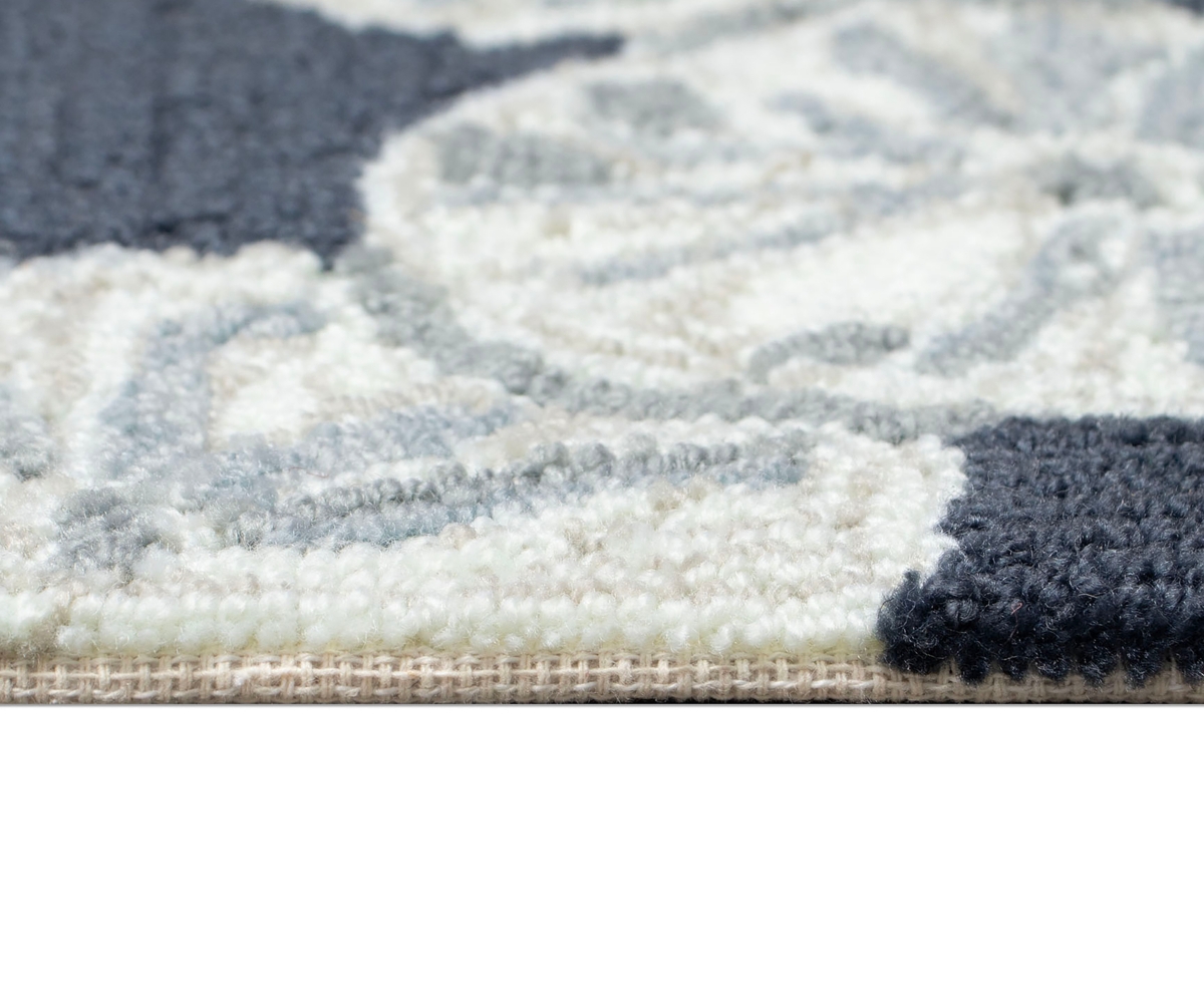 Liora Manne Capri Sea Biscuit 5'x7'6" Area Rug In Navy