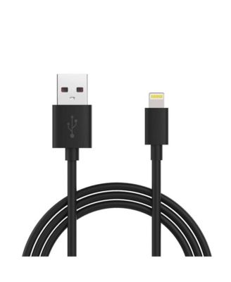 11124 9.8 ft. High Speed USB A to Lightning Charging & Sync Cable - Black