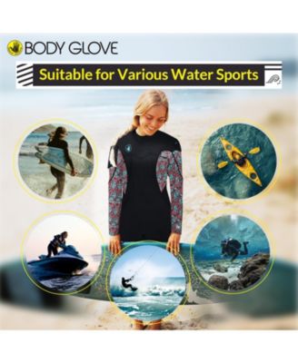 Stellar 2mm Womens Back Zip Springsuit Boy Leg - Black Turquoise