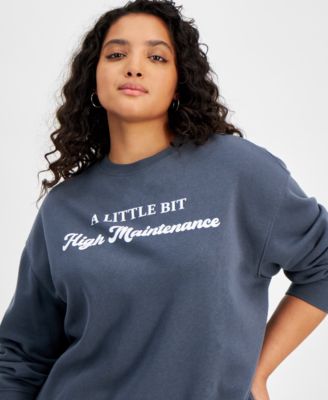 Rebellious One - Trendy Plus Size High Maintenance Graphic T-Shirt