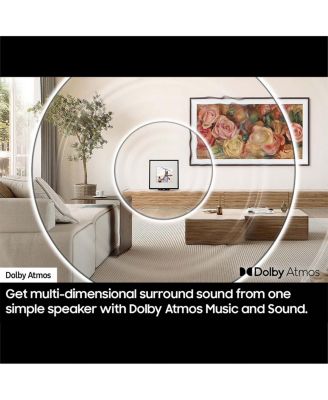 Music Frame Dolby Atmos Picture Frame/Smart Speaker - Black