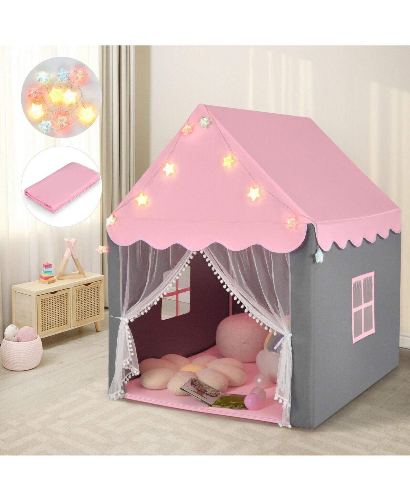 Детская игрушка SKONYON Star Lights Playhouse Tent, Ages 3-8 — фото 7