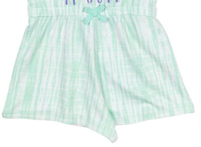 Toddler Girls The Mandalorian Yoda French Terry Costume Sleeveless Romper