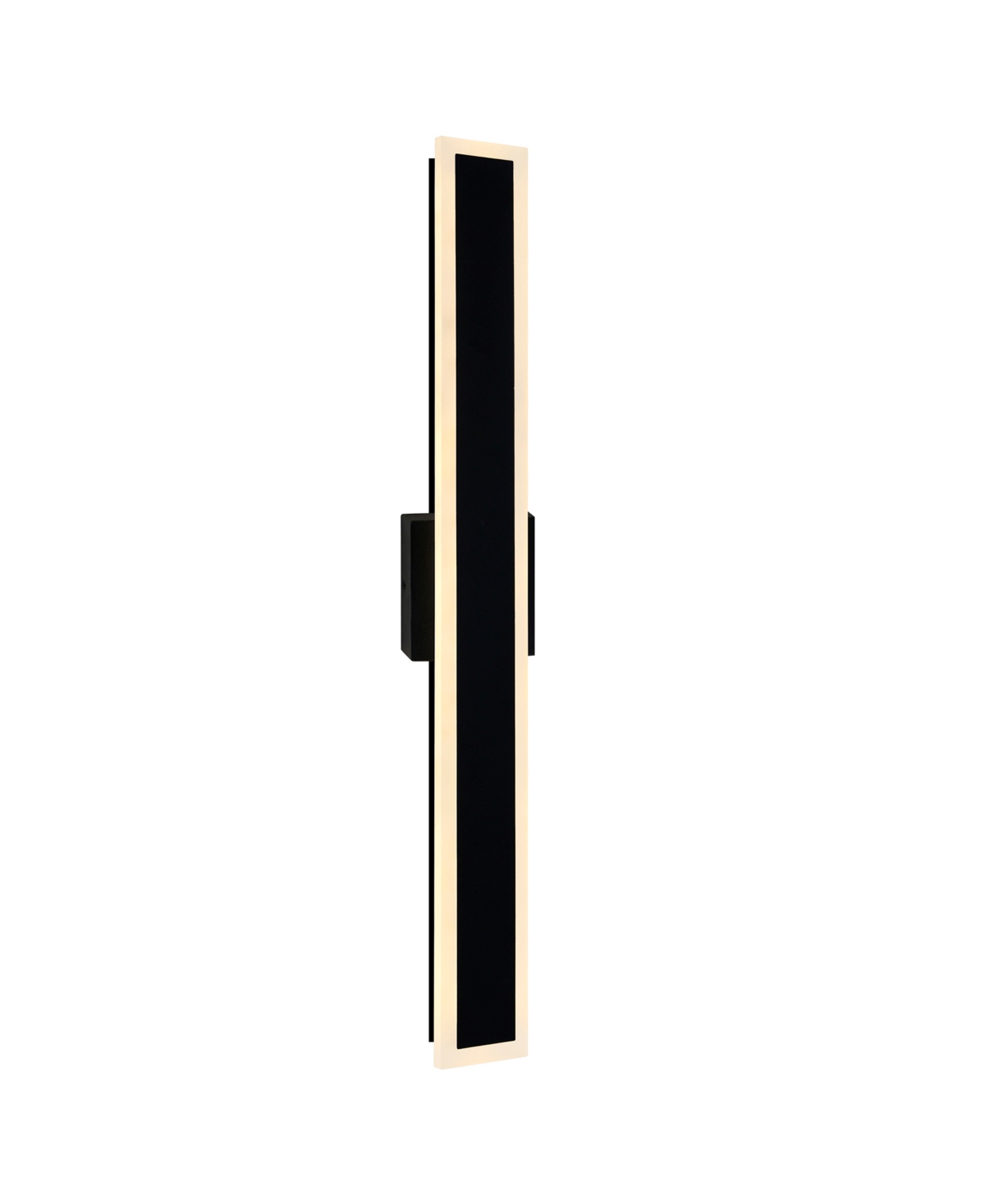 Shop Cwi Lighting 40" Metal Malibu Led Outdoor Wall Light In Black