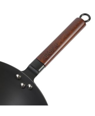 14-Inch Carbon Steel Flat Bottom Wok