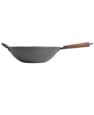 14-Inch Carbon Steel Flat Bottom Wok