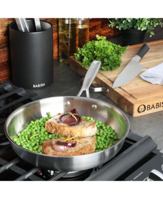 10 Inch Stainless Steel Triply Professional Grade Fry Pan