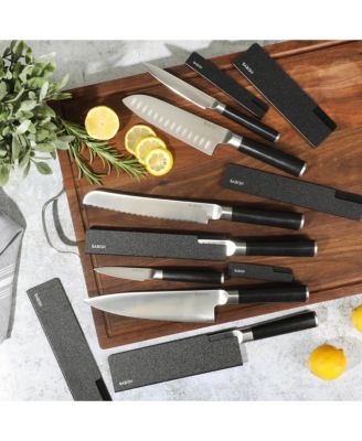 High-Carbon German Steel Forged 14-Piece Knife Set with Sheaths