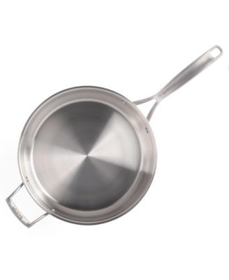 Tri-Ply Stainless Steel Professional Grade Saute Pan w/Lid, 5-Quart
