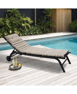 Streamdale Outdoor Lounge Chair Cushion Set - KHAKI