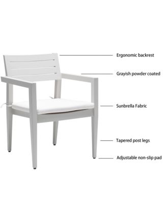 Sleek Contemporary Aluminum Dining Set for Indoor/Outdoor Living