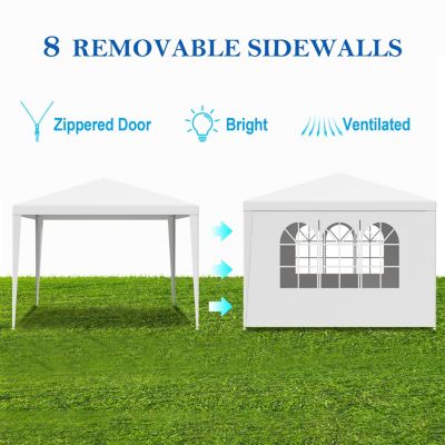 Streamdale 10&#39;x10&#39; Outdoor Party Tent with Removable Walls