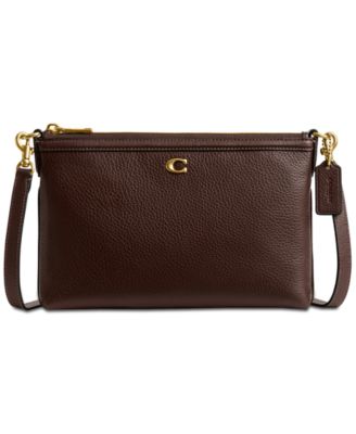 COACH - Refined Pebble Leather Legacy Zip Top Smal Crossbody