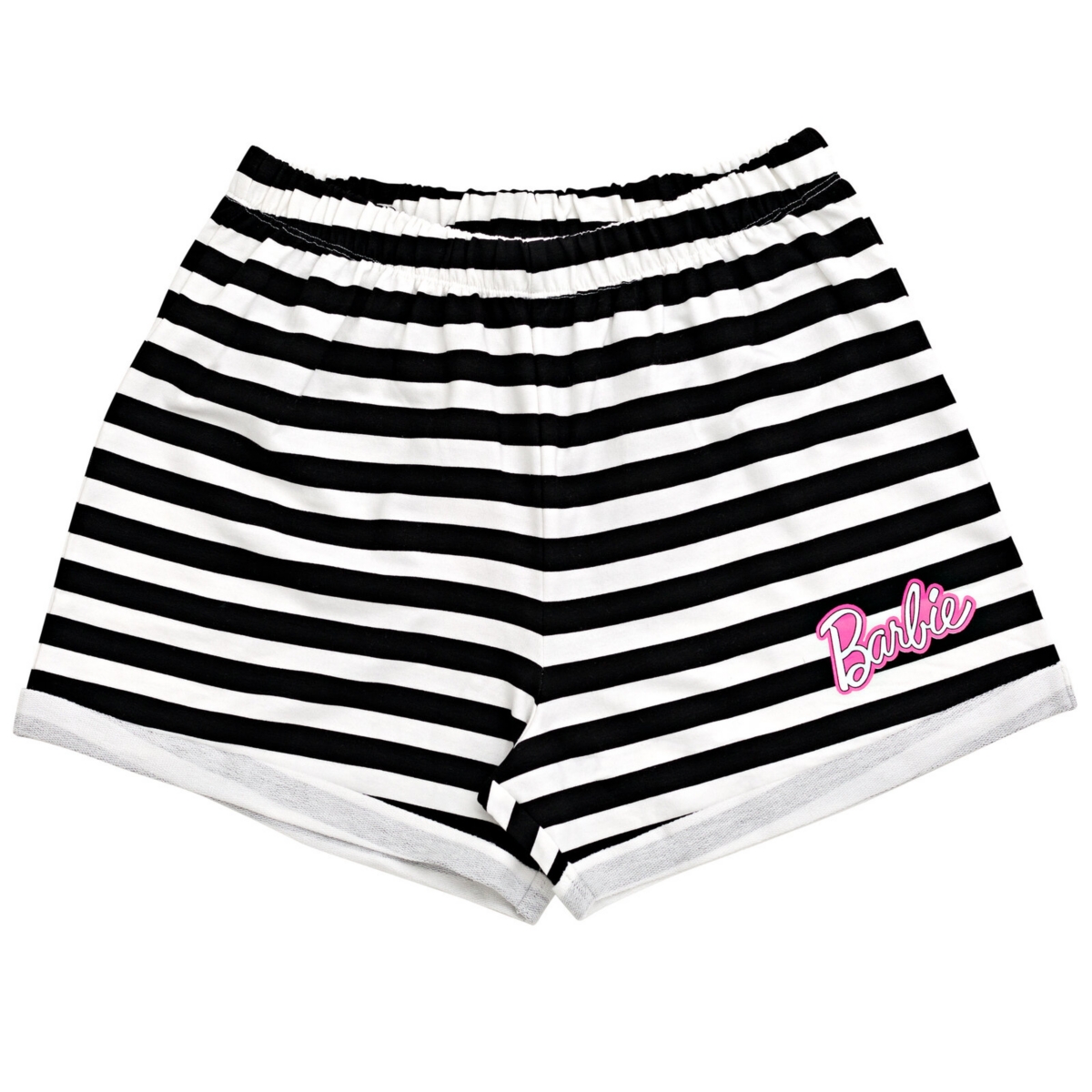 Barbie Toddler Girls T-Shirt and French Terry Shorts Outfit Set to -/ black