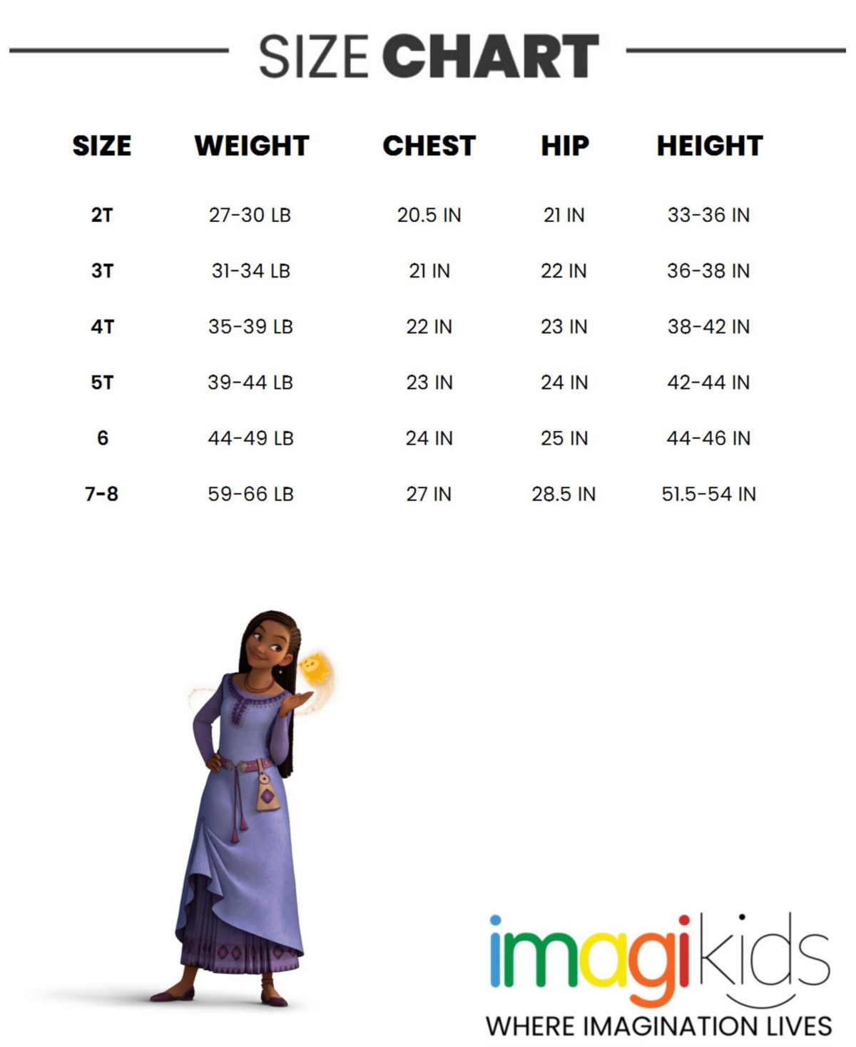 Disney Toddler Girls Wish Asha Star T-Shirt and Leggings Outfit Set to -/ purple