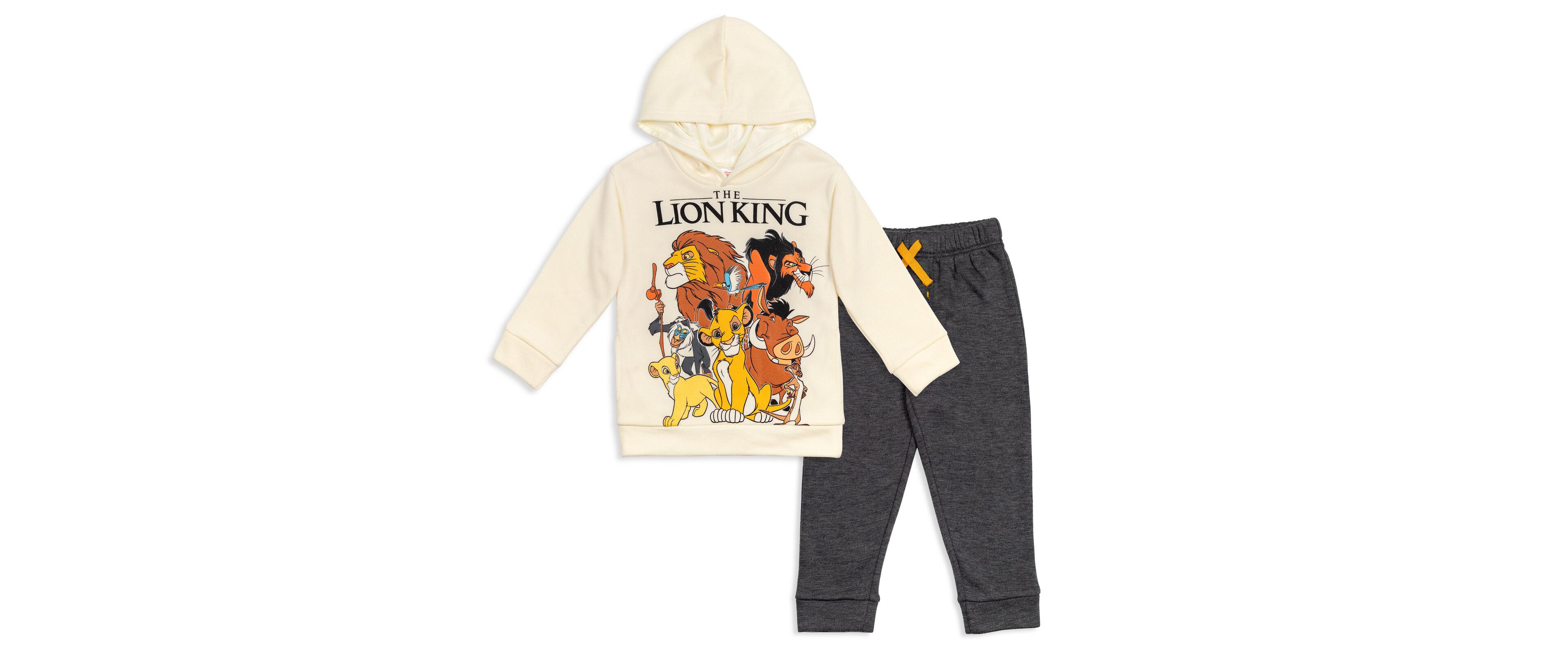 Disney Lion King Fleece Pullover Hoodie and Pants Outfit Set Infant to Big Kid Sizes (18 Months - 10-12)