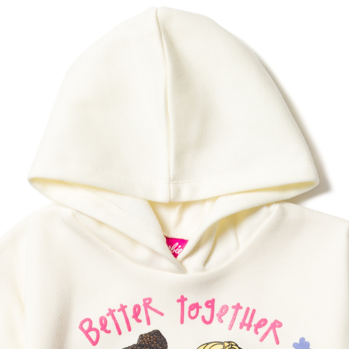 Barbie Toddler Girls Fleece Hoodie and Leggings Outfit Set to (2T - 18-20) -/ white