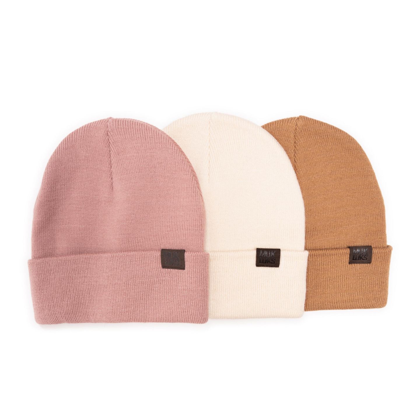 Женские шапки MUK LUKS 3 Pack, цвет: Песочный / Ванильный — фото 2