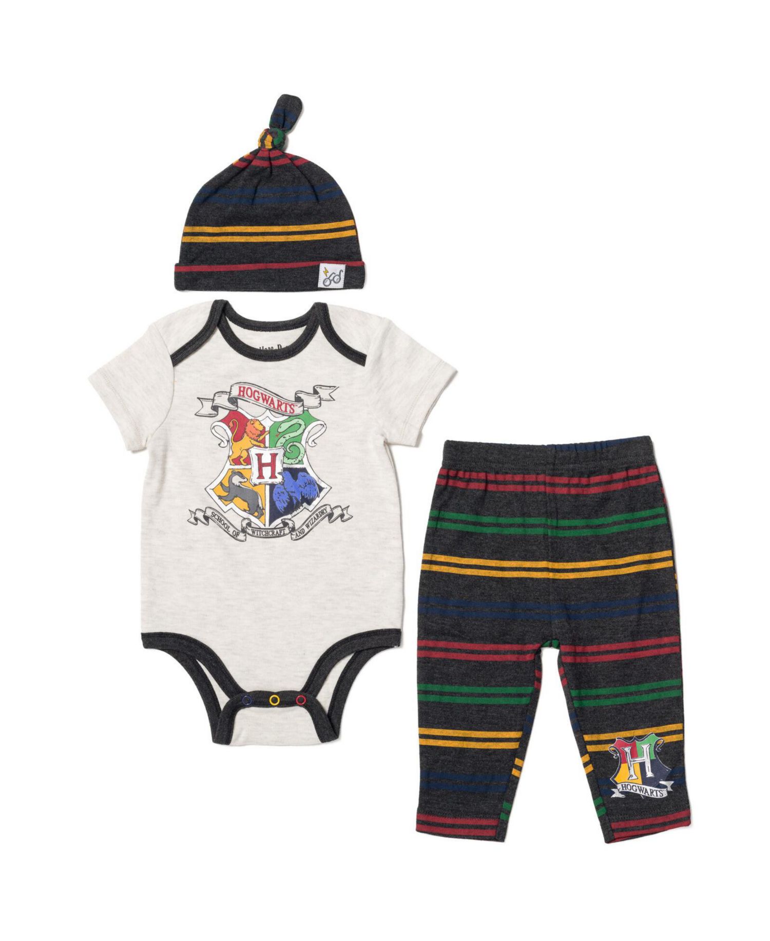 Baby Boys Bodysuit Pants and Hat 3 Piece Outfit Set
