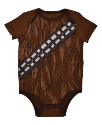 Baby Boys Chewbacca C-3PO R2-D2 Darth Vader Yoda 5 Pack Short Sleeve Bodysuits Newborn to