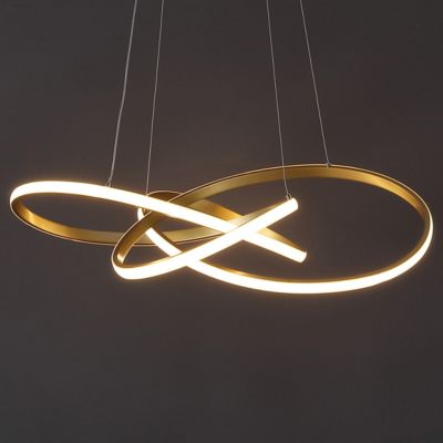 Alexia 25" Abstract Integrated LED Metal Adjustable Pendant