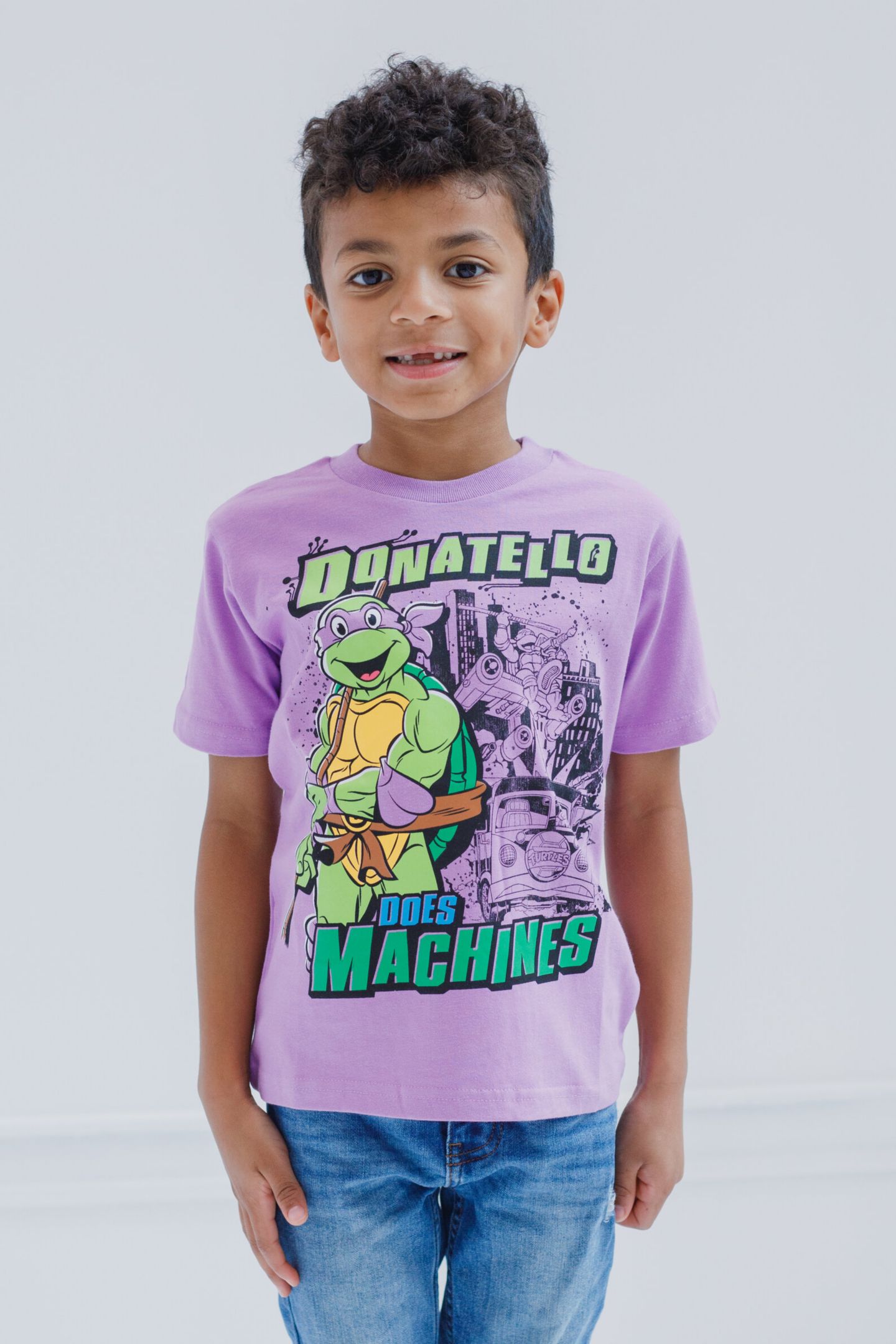 Футболки Teenage Mutant Ninja Turtles 4-Pack для мальчиков-малышей, цвет: Синий фиолетовый красный серый — фото 6