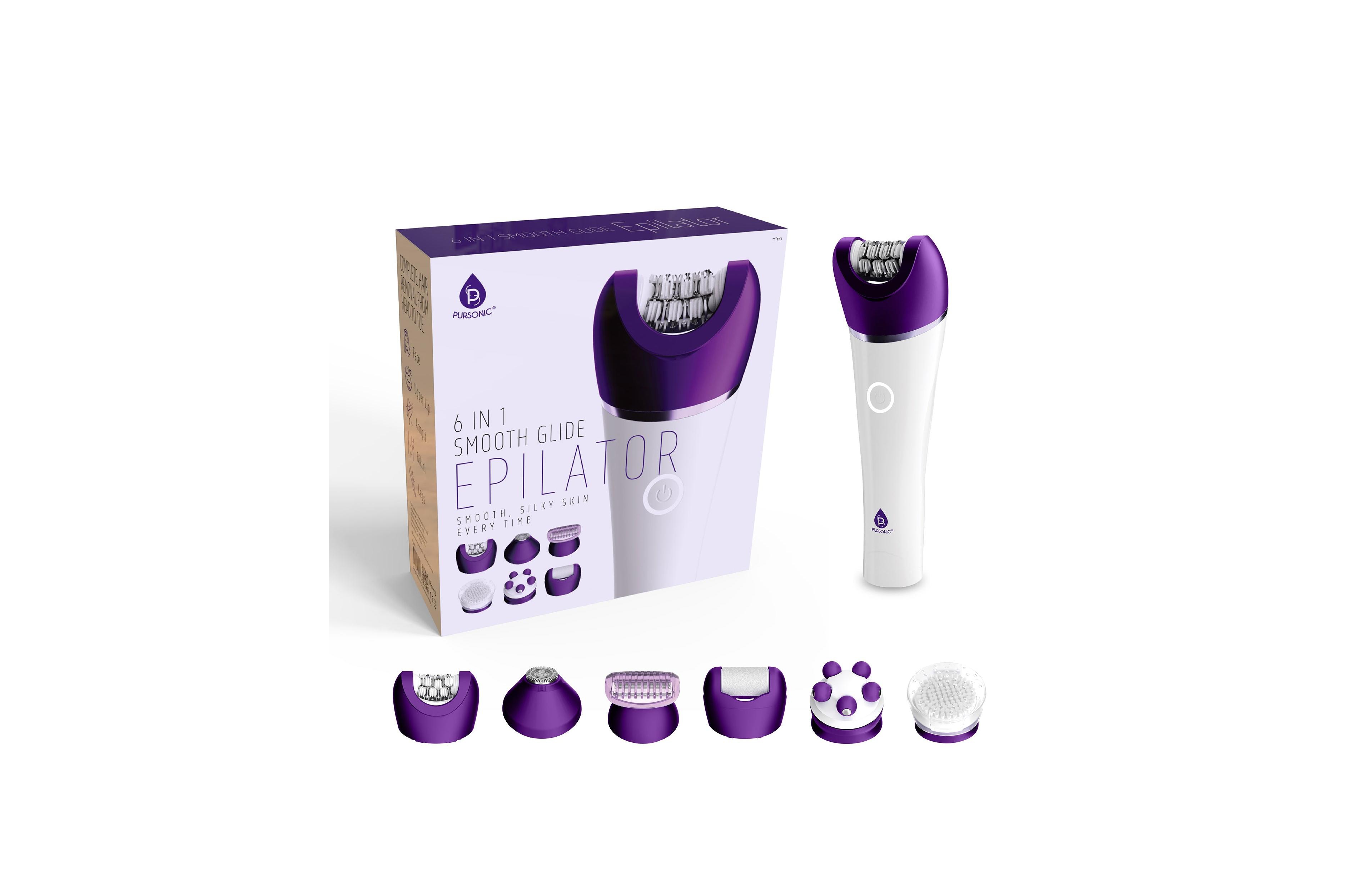 Pursonic 6-in-1 Smooth Glide Epilator