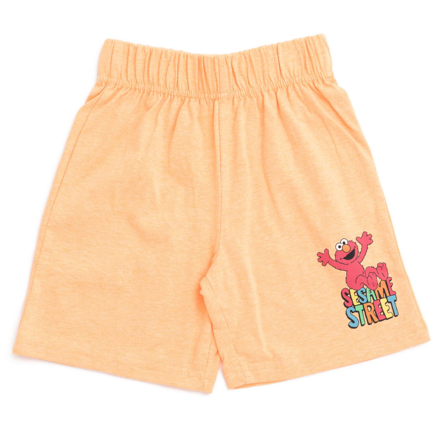 Boys Oscar the Grouch Elmo Bert and Ernie Graphic T-Shirt and Shorts Outfit Set to