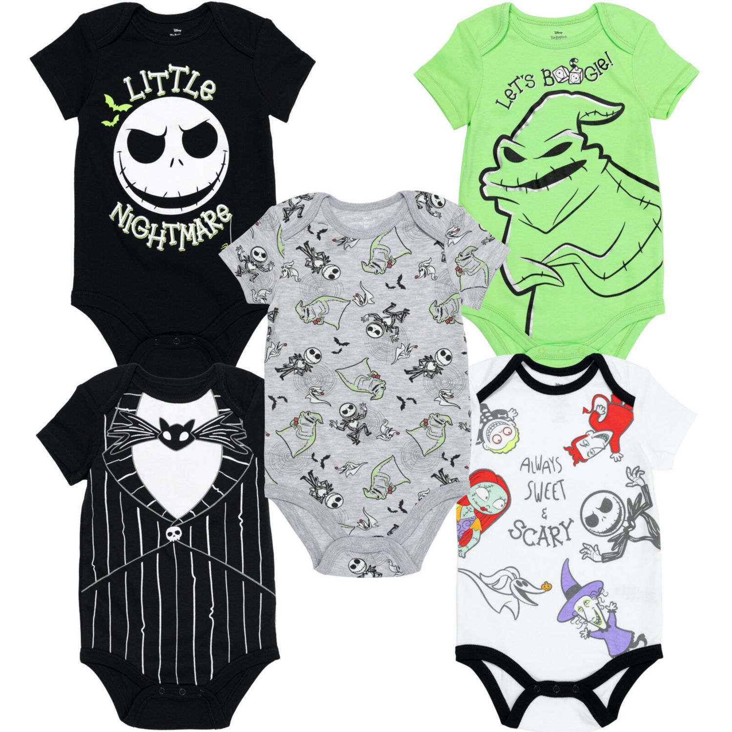 Baby Girls 5 Pack Bodysuits