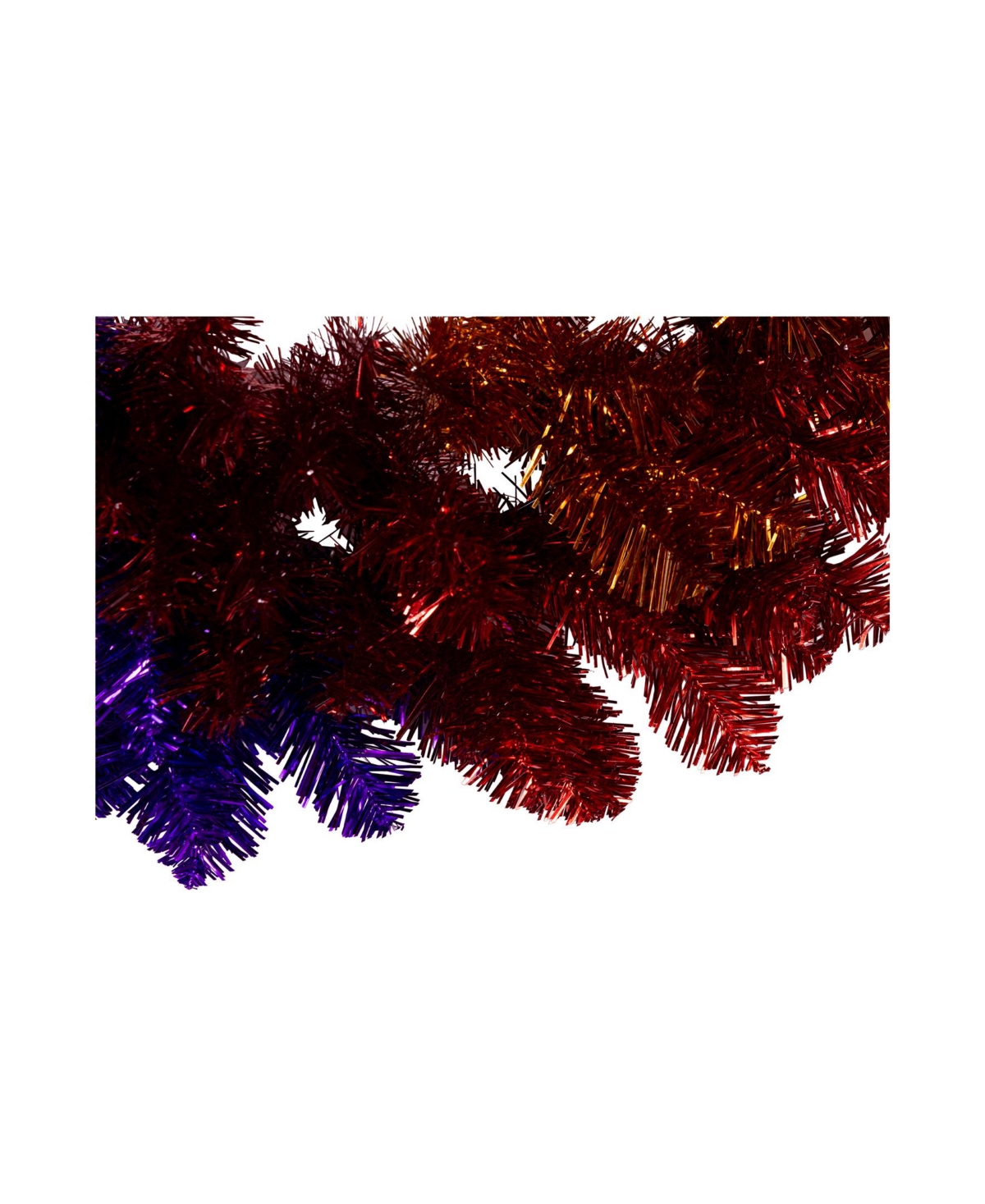Kurt Adler Un-Lit Foil Rainbow Pride Wreath, 24 Inches
