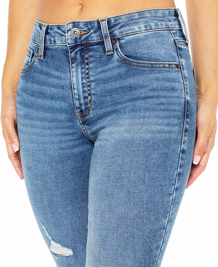 Juniors' Curvy Mid-Rise Skinny Ankle Jeans - thumbnail 8