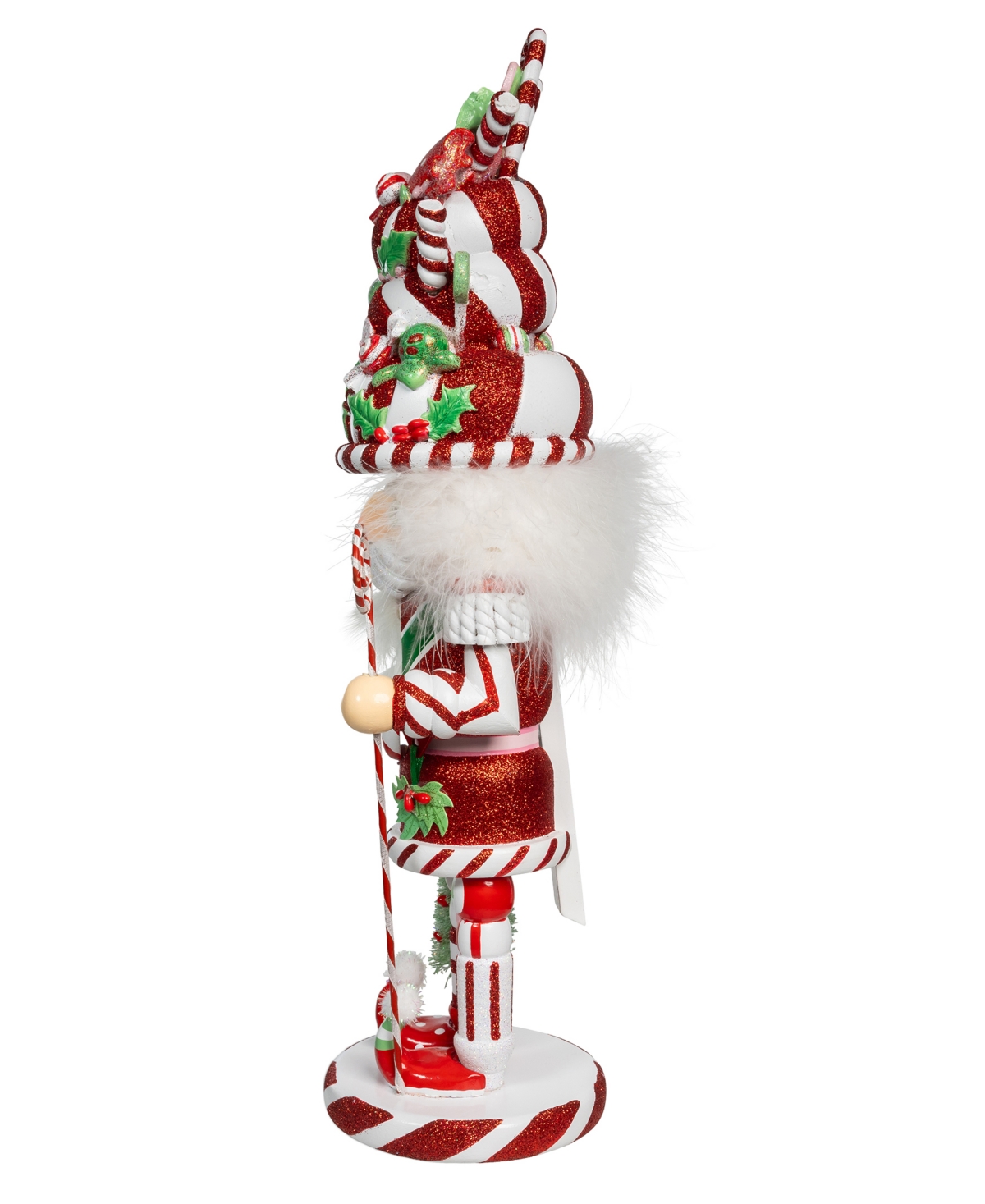 Kurt Adler 18-Inch Hollywood Peppermint Candy Hat Nutcracker