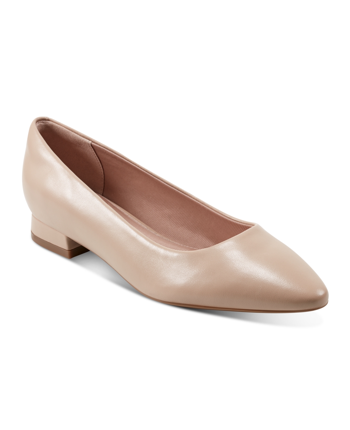 Women's Tessa Total Motion Pointy Toe Dress Flats - Silver Leather