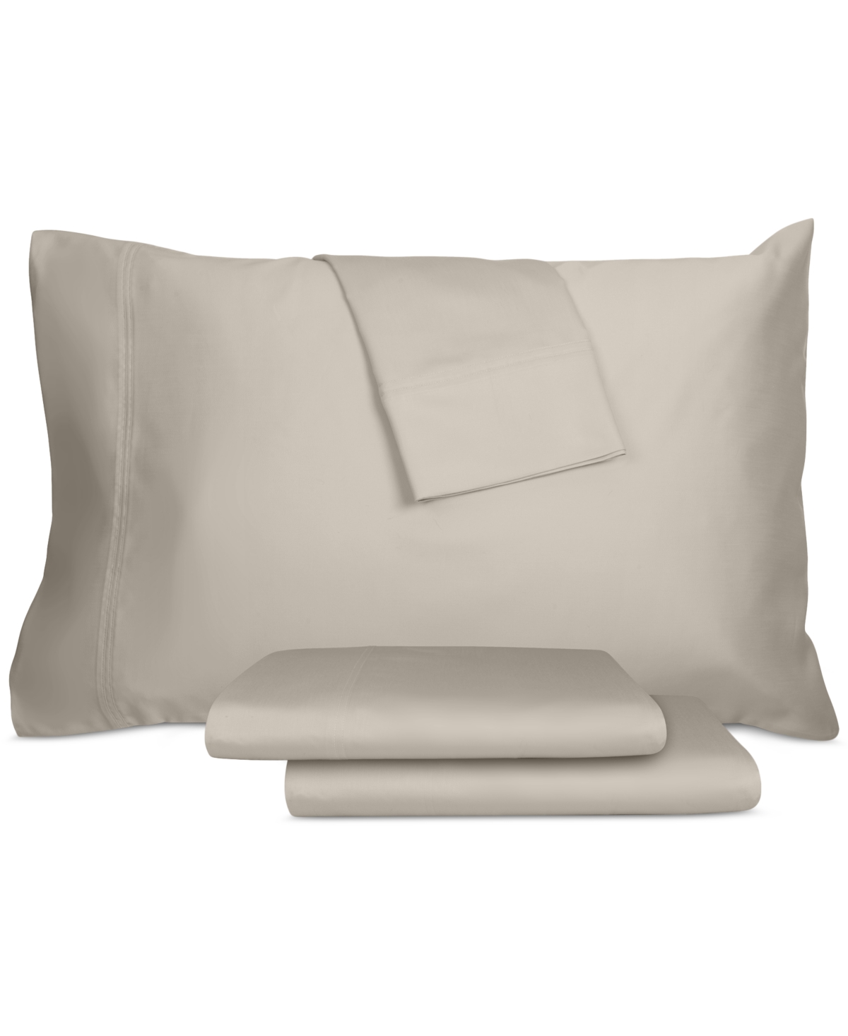 Naturelle 100% Tencel Lyocell 300 Thread Count Sateen 4-pc. Sheet Set, Full In Dove Grey