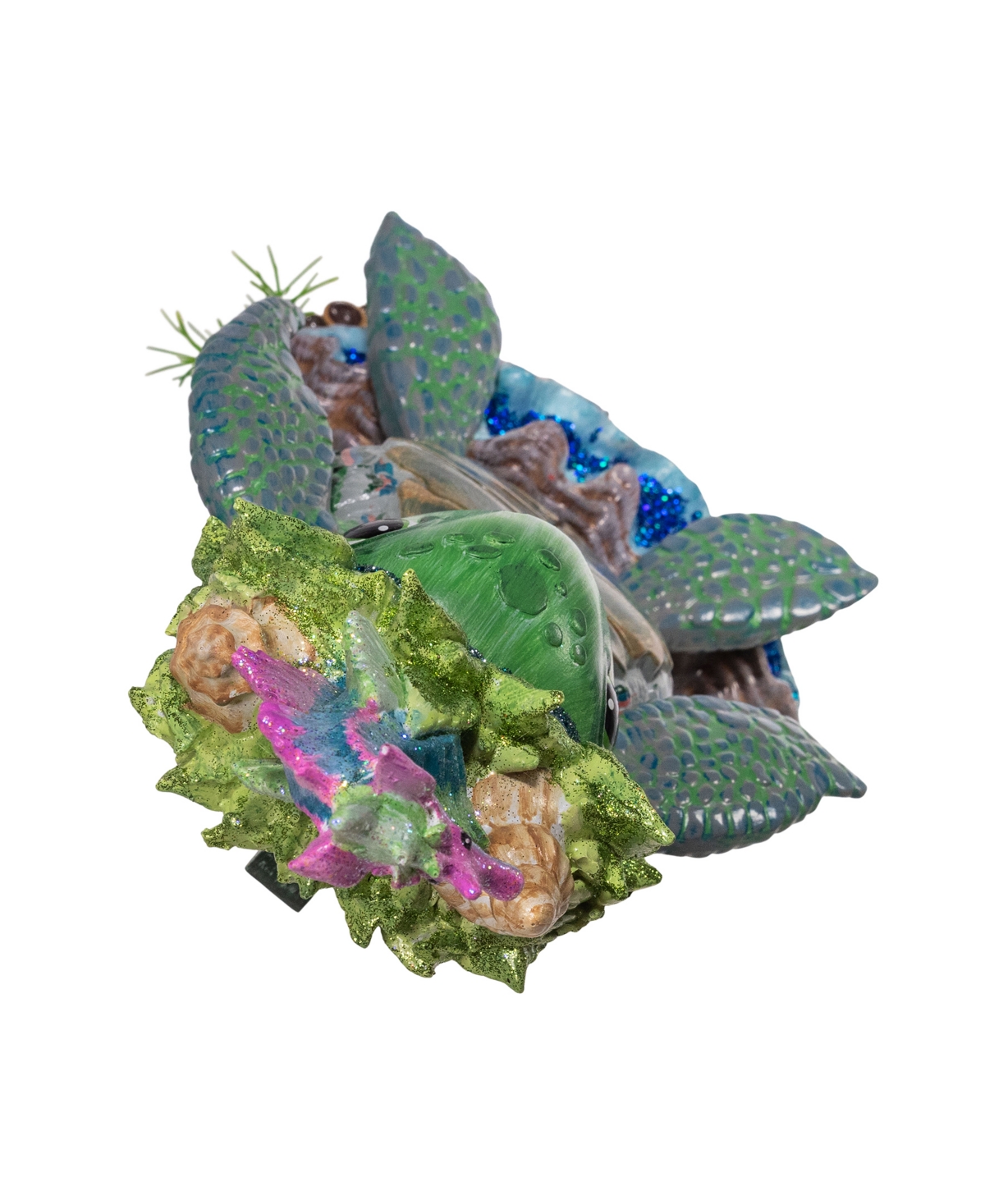 Kurt Adler 16-inch Hollywood Sea Turtle Nutcracker In Green