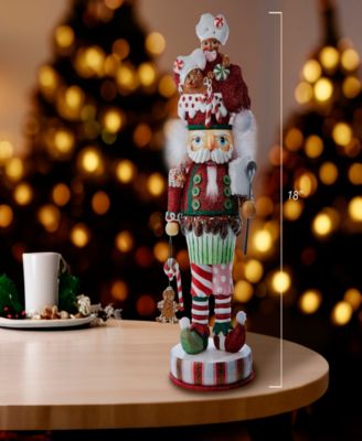 18-Inch Hollywood Gingerbread Soldier with Cupcake Body Nutcracker