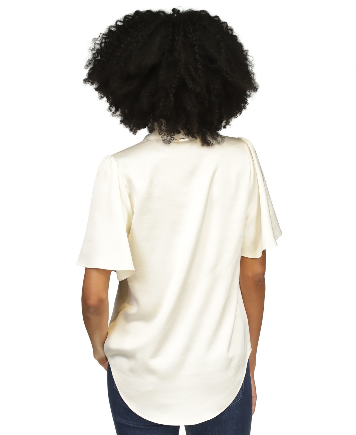 Michael Michael Kors Women's Satin V-Neck Top
