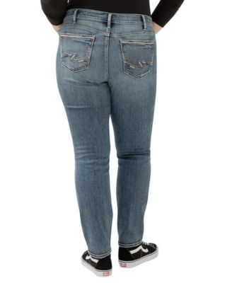 Plus Size Suki High-Rise Curvy-Fit Straight Jeans