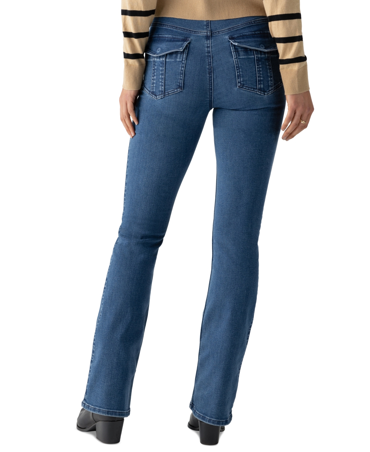 Sanctuary Hayden Denim Bootcut Jeans In Lucky Streak