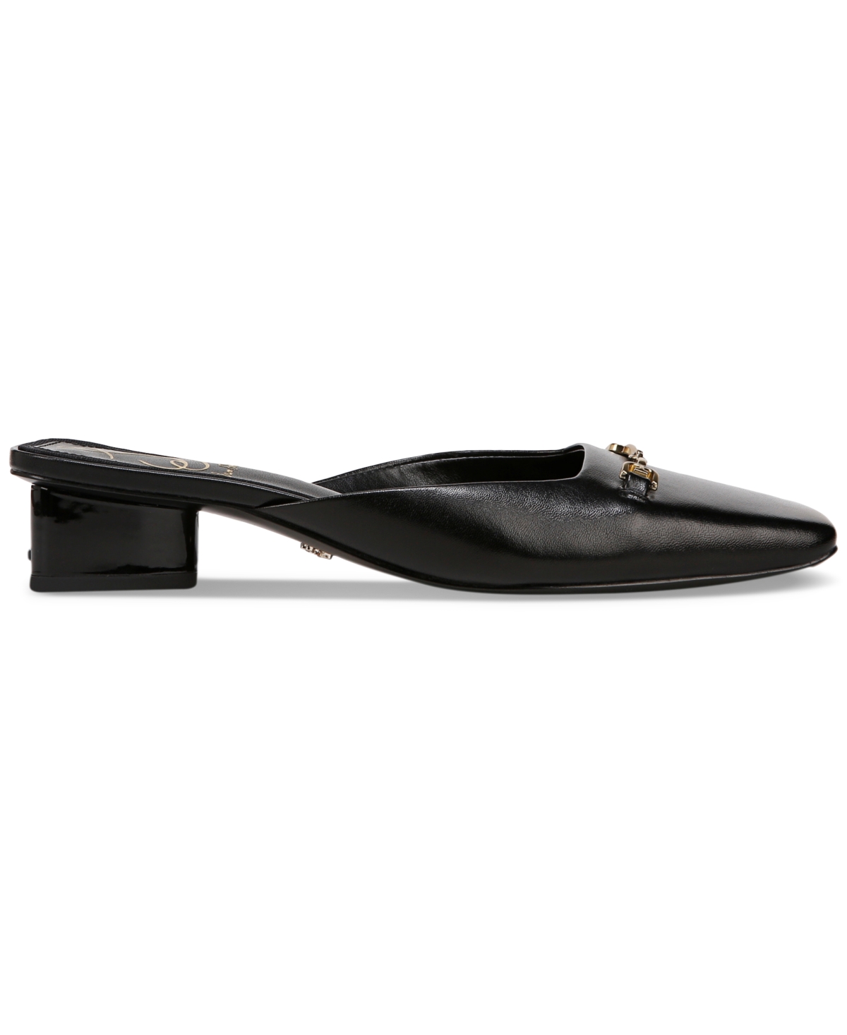 Shop Sam Edelman Women's Ollie Square-toe Mules In Black