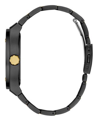 Men's Multi-Function Black Stainless Steel Watch 45mm