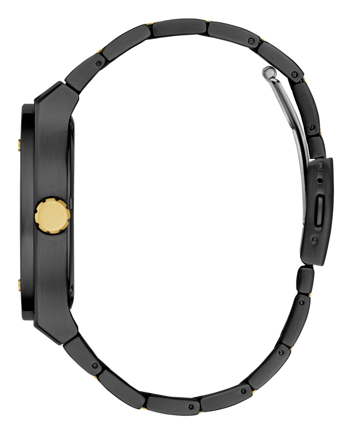 Guess Men's Multi-function Black Stainless Steel Watch 45mm In Black